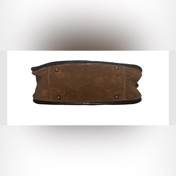 Cheval Firenze Italian Suede Leather Satchel Bag/Satchel/Crossbody - Picture 6 of 10